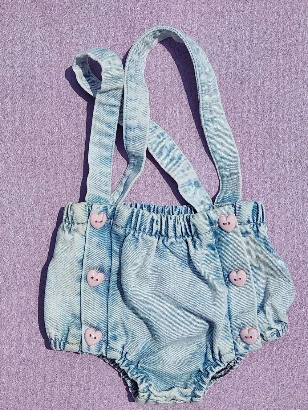 Vintage y2k Baby Girl 0-3m Denim Bloomer Skort Bundle of 2 Hopscotch Old Navy